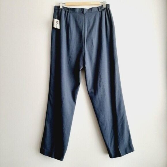 NYGARD Collection Classic Dress Pants Navy Petites Sz 14 - Picture 6 of 11